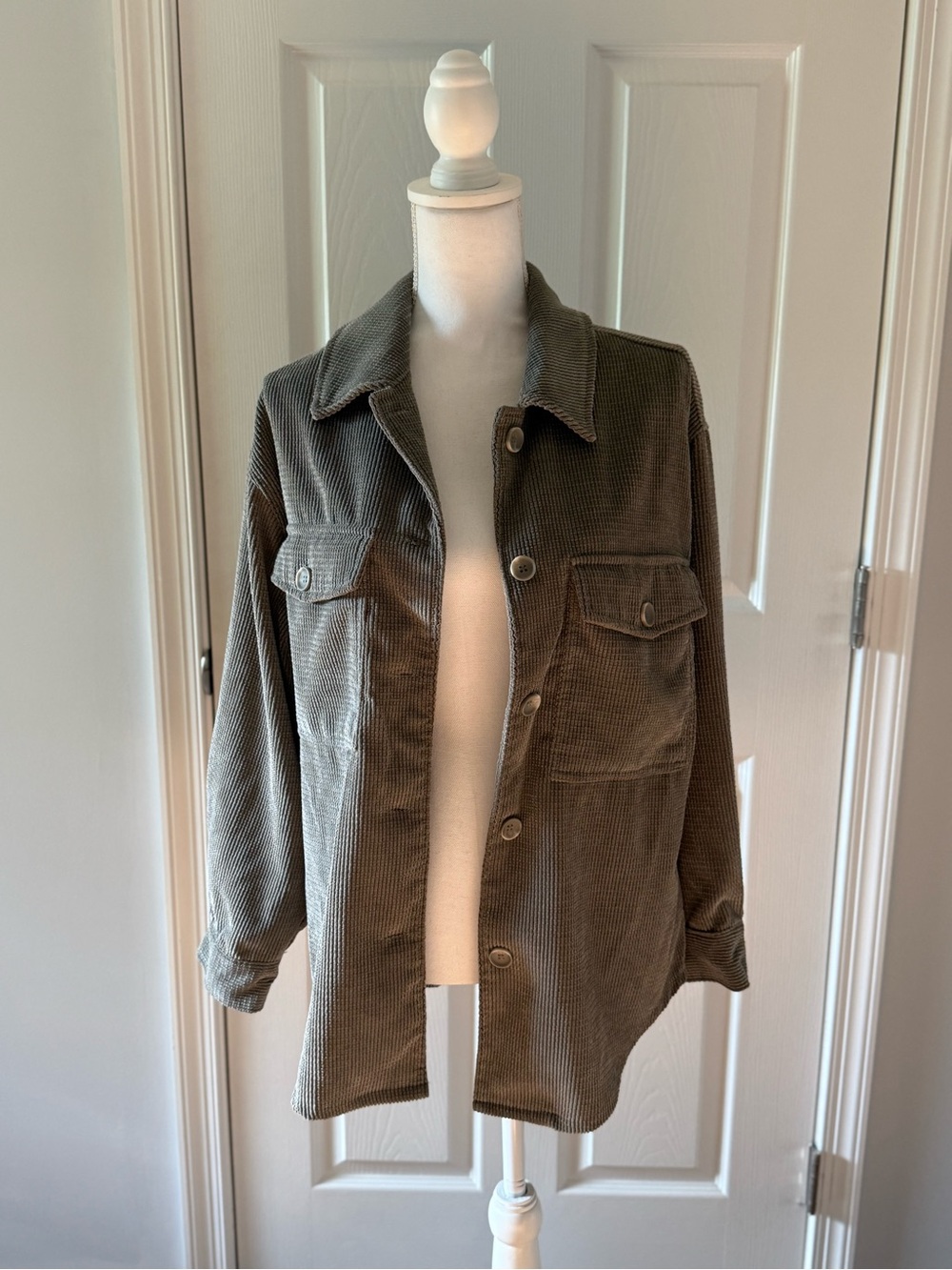 Stoosh Light Olive Corduroy Jacket